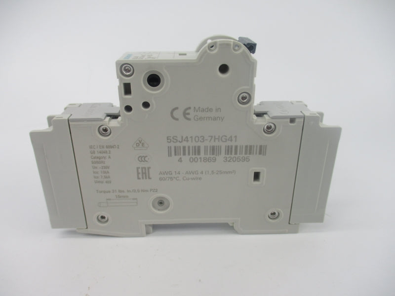 SIEMENS 5SJ4103-7HG41 240V 3A NSMP