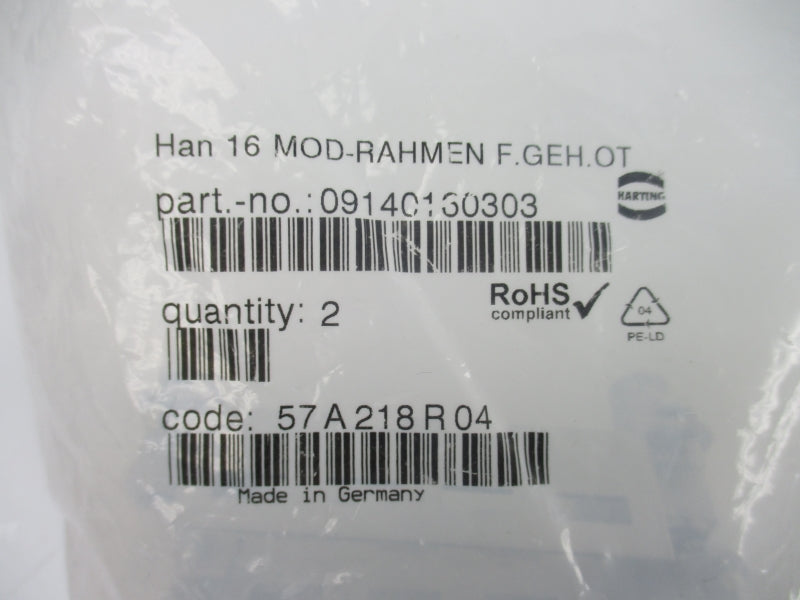 HARTING 09140160303 (PKG OF 2) NSMP