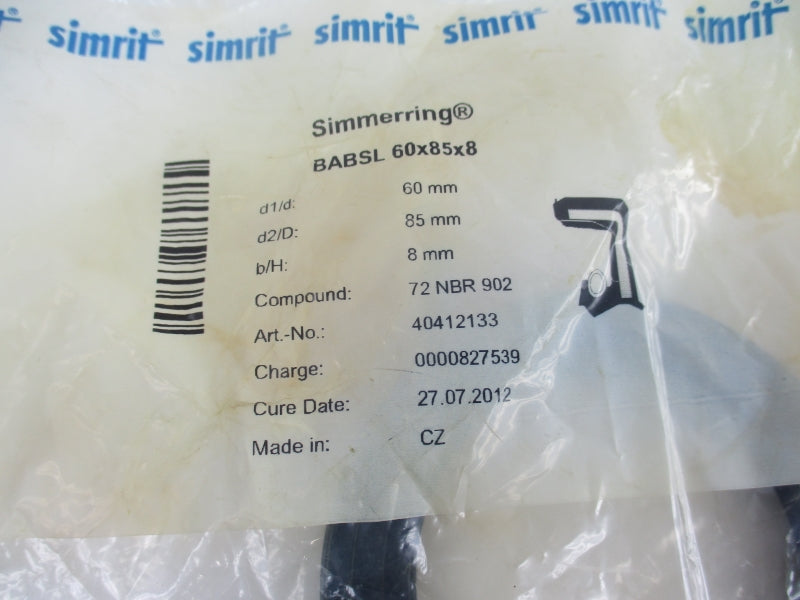 SIMRIT BABSL60X85X8 40412133 NSMP