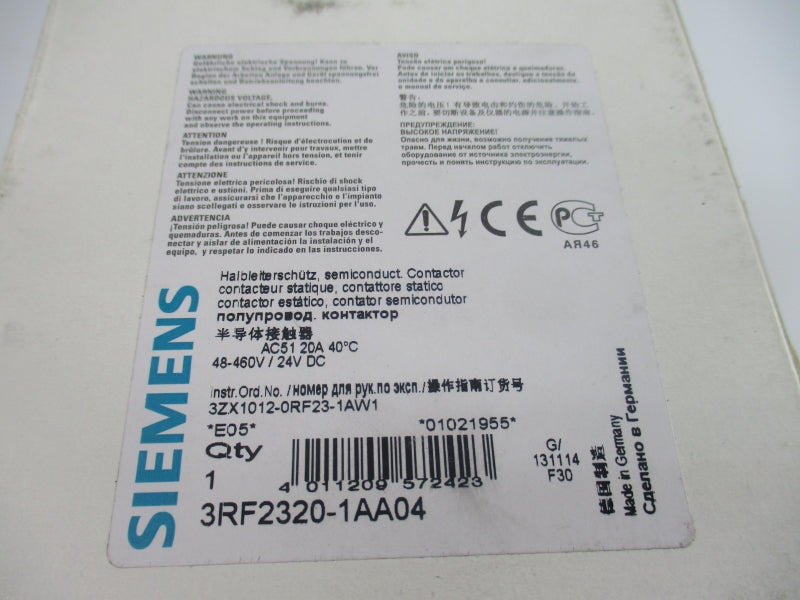 SIEMENS 3RF2320-1AA04 24VDC 13.2A NSMP