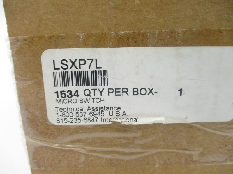 MICRO SWITCH LSXP7L 600VAC NSMP