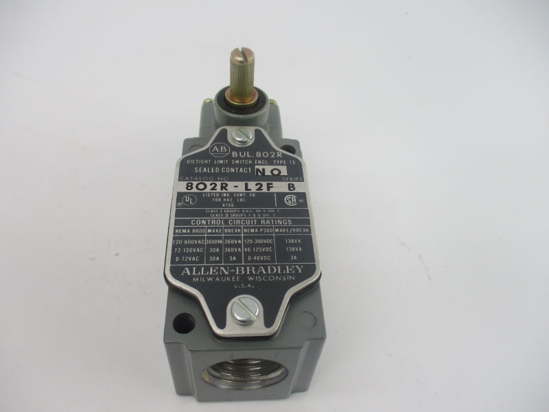 ALLEN BRADLEY 802R-L2F SER. B 120-600VAC 30A (GY/BL)  NSMP