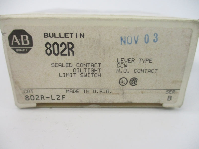 ALLEN BRADLEY 802R-L2F SER. B 120-600VAC 30A (GY/BL)  NSMP