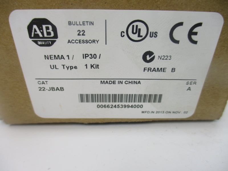 INDUSTRIAL SPARE PART 22-JBAB SER. A NSMP