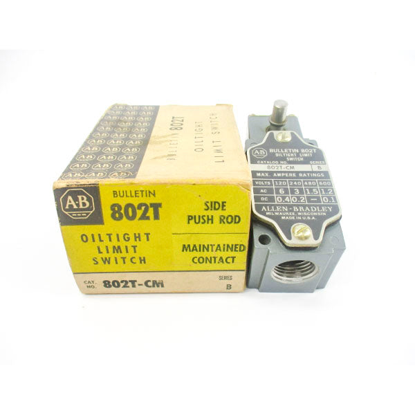 ALLEN BRADLEY 802T-CM SER. B 600VAC 1.2A (BK/YL) NSMP