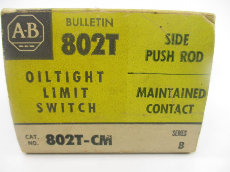 ALLEN BRADLEY 802T-CM SER. B 600VAC 1.2A (BK/YL) NSMP