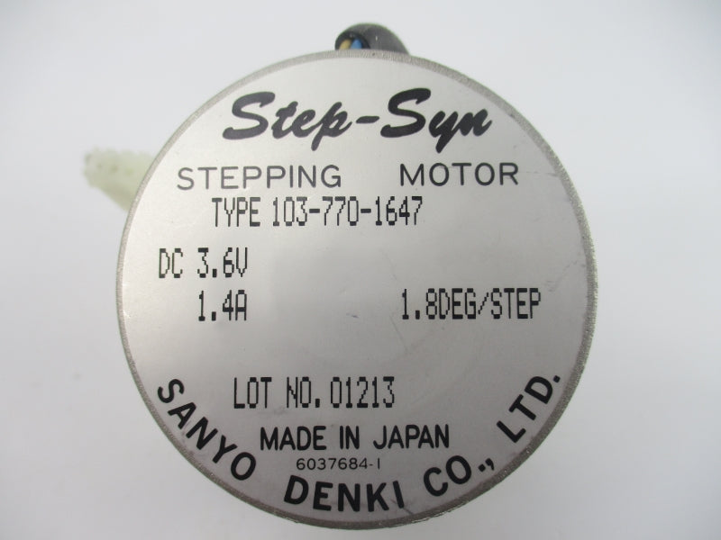 SANYO DENKI 103-770-1647 3.6VDC 1.4A NSNP