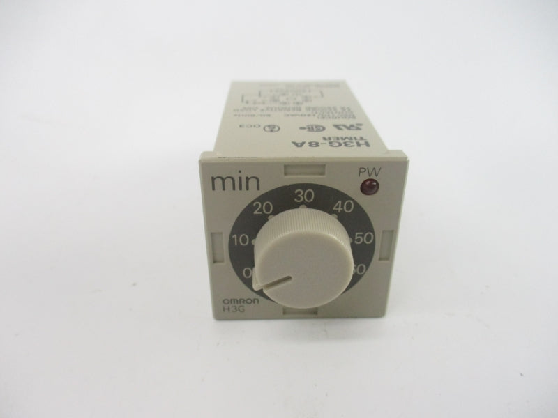 OMRON H3G-8A 100/110/120VAC 7A 0-60MIN NSMP