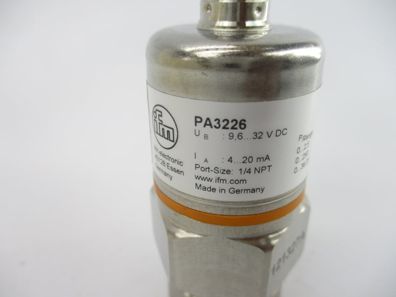 IFM EFECTOR PA3226 9.6-32VDC 1/4" NSNP