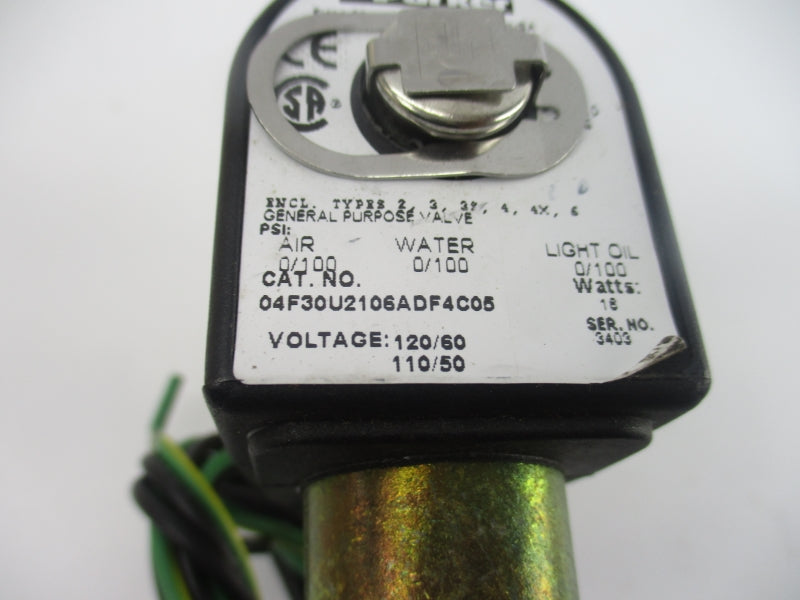 PARKER 04F30U2106ADF4C05 110/120V 0/100PSI NSNP