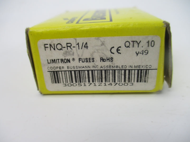 BUSSMANN FNQ-R-1/4 600VAC 1/4A (PKG OF 10) NSMP
