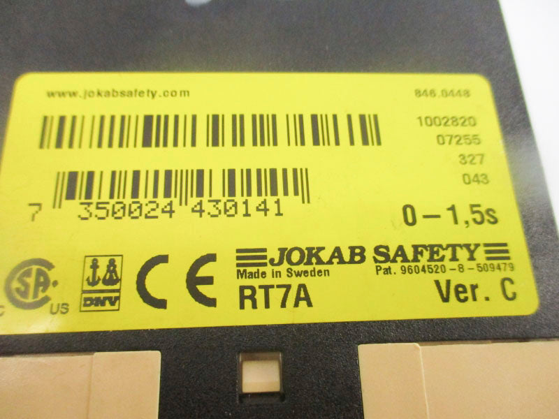 JOKAB SAFETY RT7A 1002820 24VDC 0-1.5S NSNP