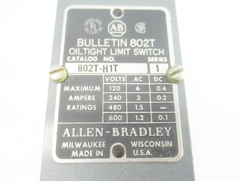 ALLEN BRADLEY 802T-H1T SER. 1 600V 1.2A NSNP