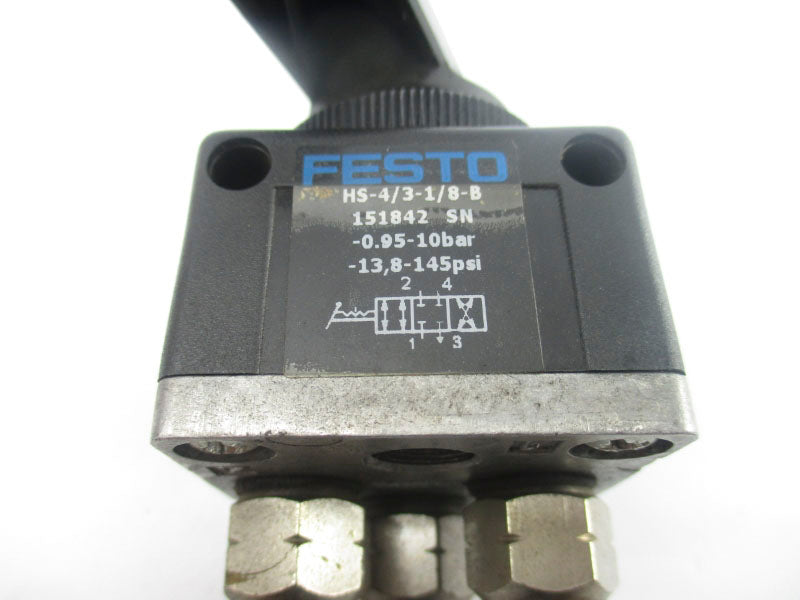 FESTO HS-4/3-1/8-B 151842  -13.8-145PSI NSNP
