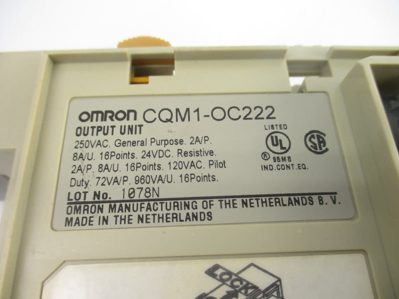OMRON CQM1-OC222 250VAC 8A (AS PICTURED) NSNP