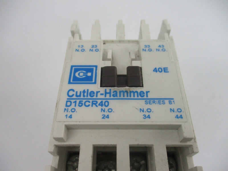CULTER HAMMER D15CR40 SER. B1 110/120V 8A UNMP