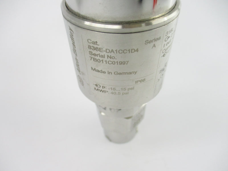 ALLEN BRADLEY 836E-DA1CC1D4 SER. A 15-15PSI NSNP