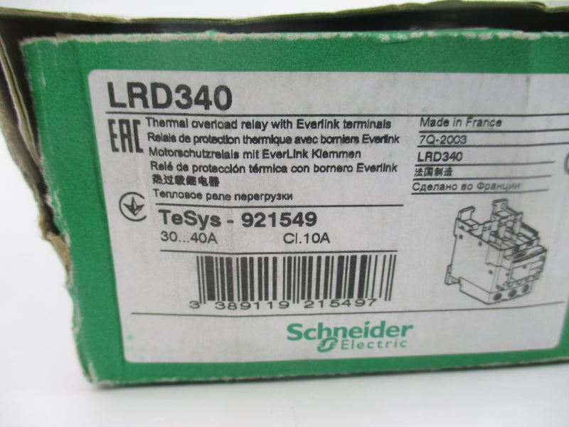 SCHNEIDER ELECTRIC LRD340 690V 30-40A NSMP