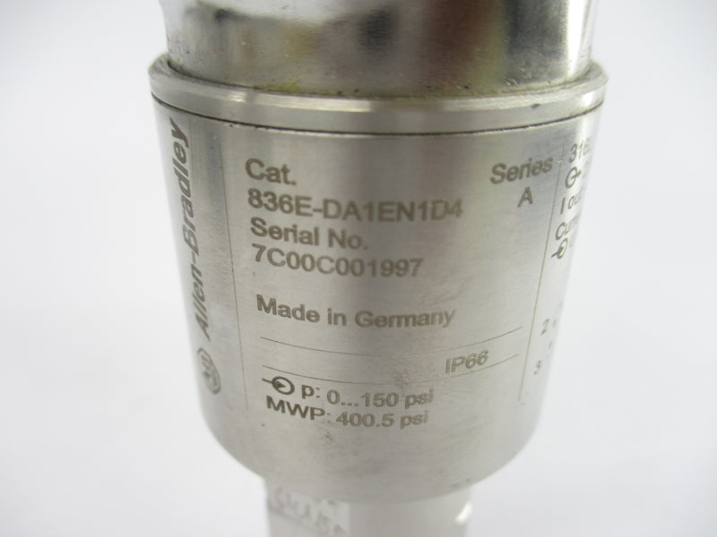 ALLEN BRADLEY 836E-DA1EN1D4 SER. A 12-30VDC 0-150PSI NSNP