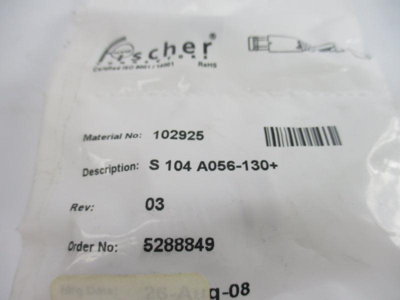 FISCHER CONNECTORS S104A056-130+ 102925 NSNP
