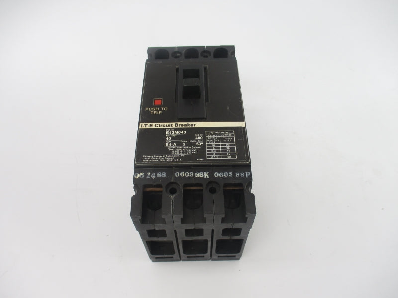 ITE E43M040 480VAC 40A (AS PICTURED) NSMP