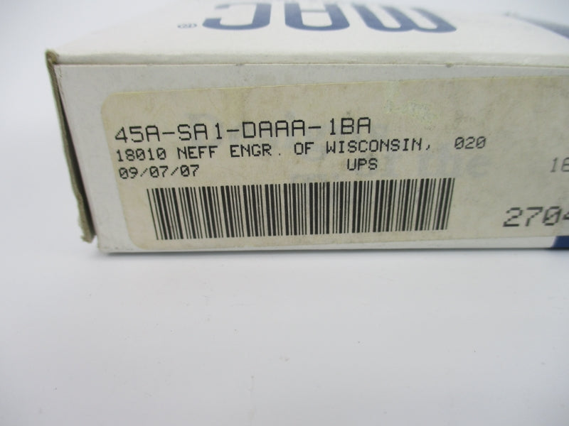 MAC 45A-SA1-DAAA-1BA 110/120V 120PSI NSMP