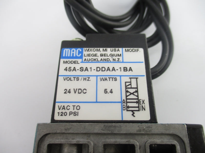 MAC 45A-SA1-DDAA-1BA 24VDC 120PSI NSNP
