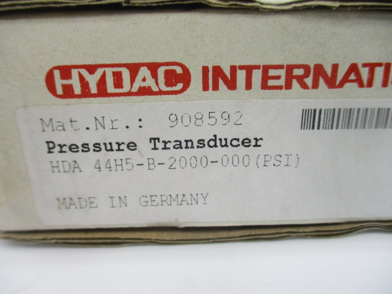 HYDAC 44H5-B-2000-000 908592 12-30VDC 2000PSI NSMP