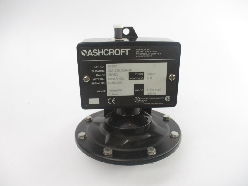ASHCROFT B428B 125/250VAC 15A 20PSI NSMP