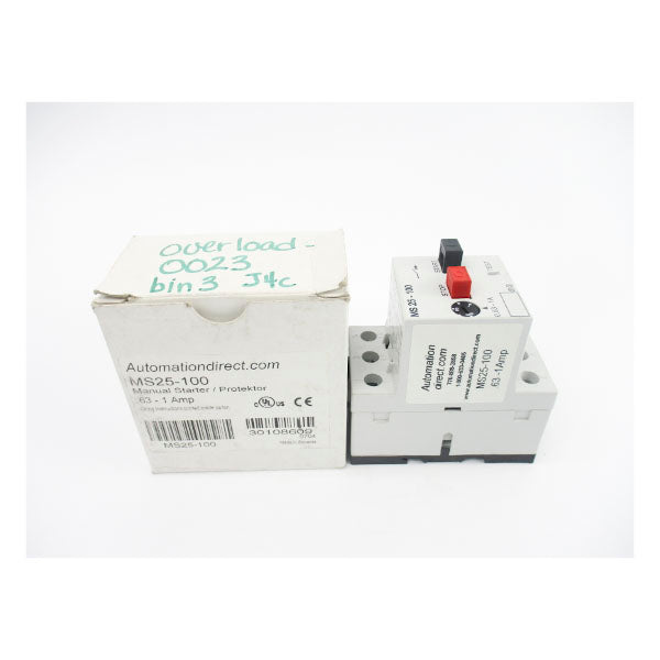 AUTOMATION DIRECT MS25-100 575V 0.63-1A NSMP