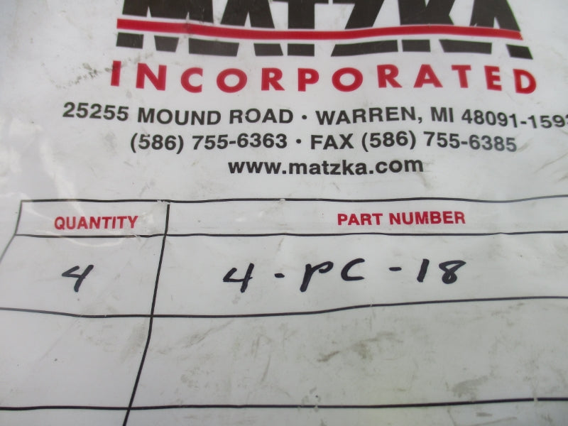 MATZKA 4-PC-18 (PKG OF 4) NSMP