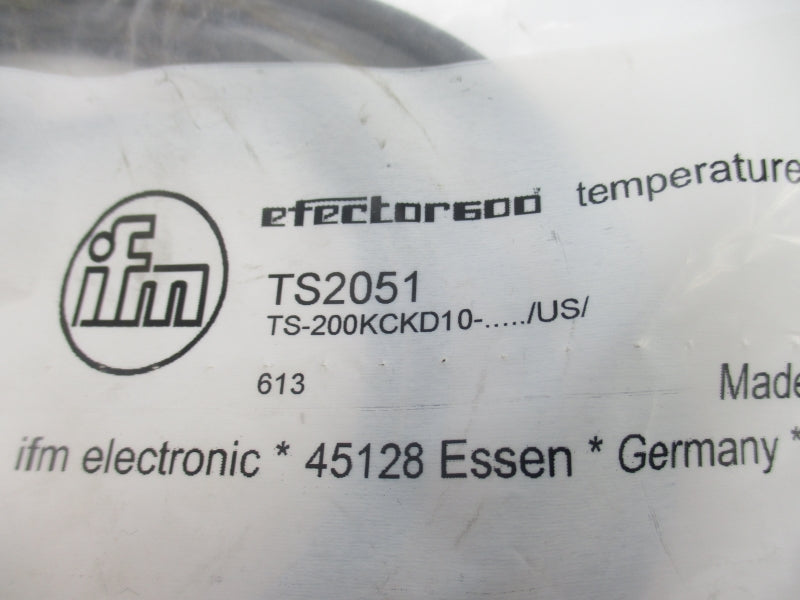 IFM EFECTOR TS-200KCKD10-/US/ TS2051 NSMP