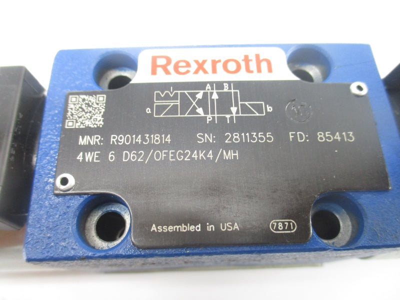 REXROTH 4WE6D62/OFEG24K4/MH R901431814 24VDC 1.25A NSNP