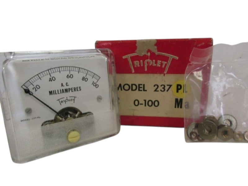 TRIPLET 237-PL 1-100 AC PANEL METER NSMP