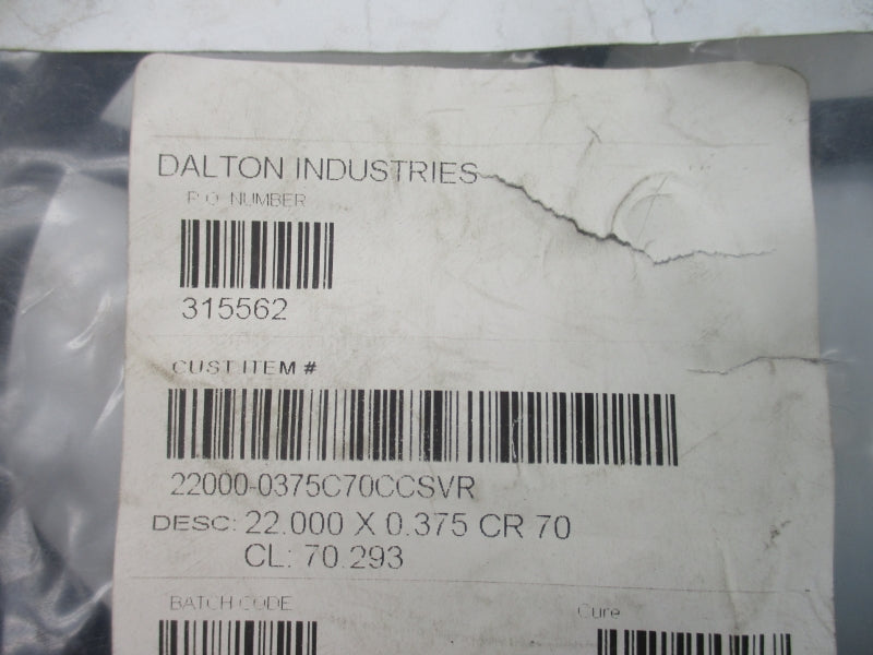 DALTON INDUSTRIES 22000-0375C70CCSVR (PKG OF 2) NSMP