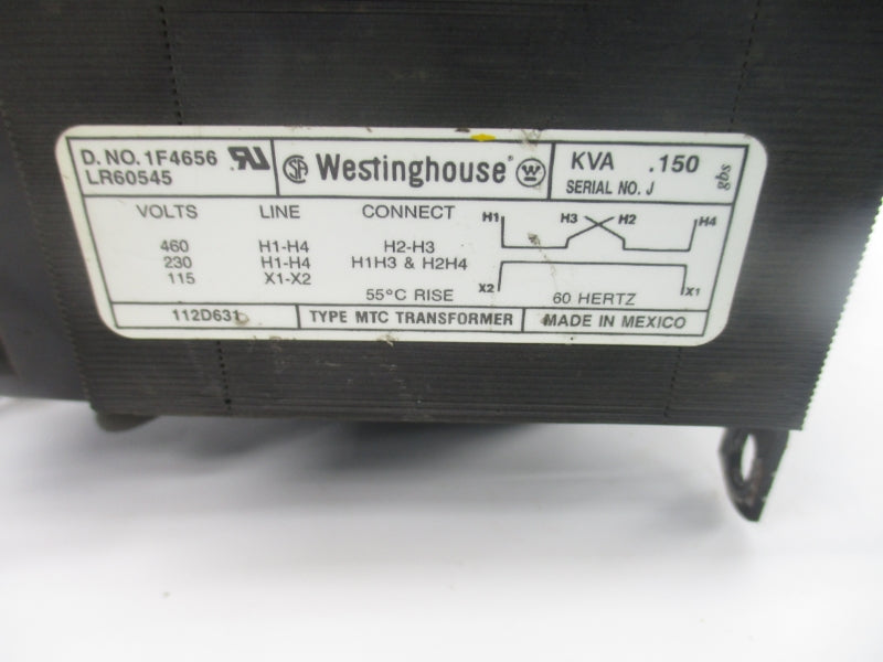 WESTINGHOUSE 1F4656 460V UNMP