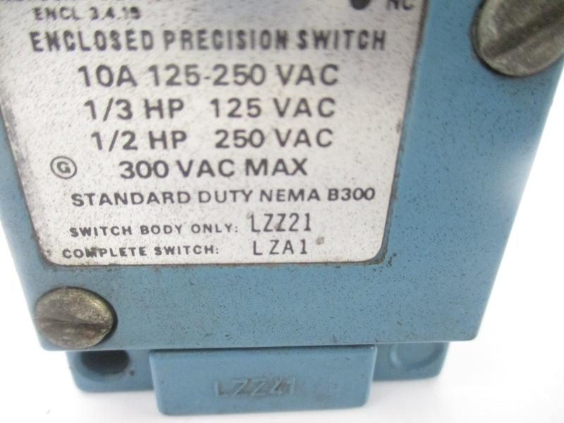 MICRO SWITCH LZA1 300VAC 10A (AS PICTURED) UNMP