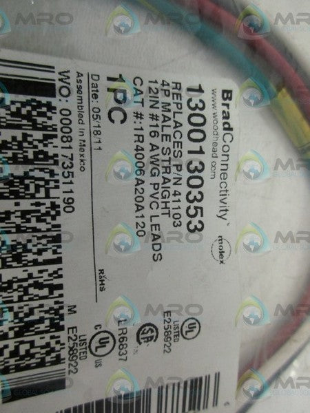 DANINEL WOODHEAD 1300130353 CABLE ASSY NSMP