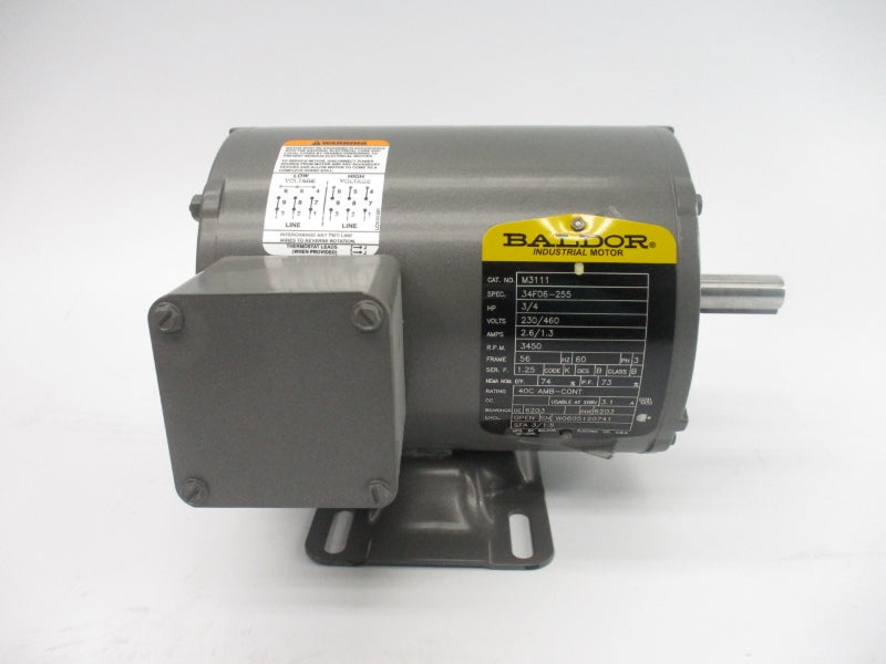 BALDOR M3111 230/460V 2.6/1.3A NSMP