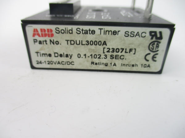 ABB TDUL3000A 24-120VAC/DC 10A 0.1-102.3S UNMP