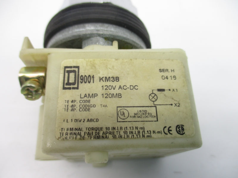 SQUARE D 9001KM38 SER. H 120VAC/DC NSNP