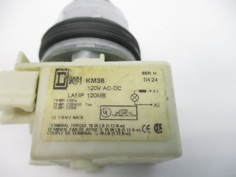 SQUARE D 9001KM38R SER. H  120VAC/DC NSNP