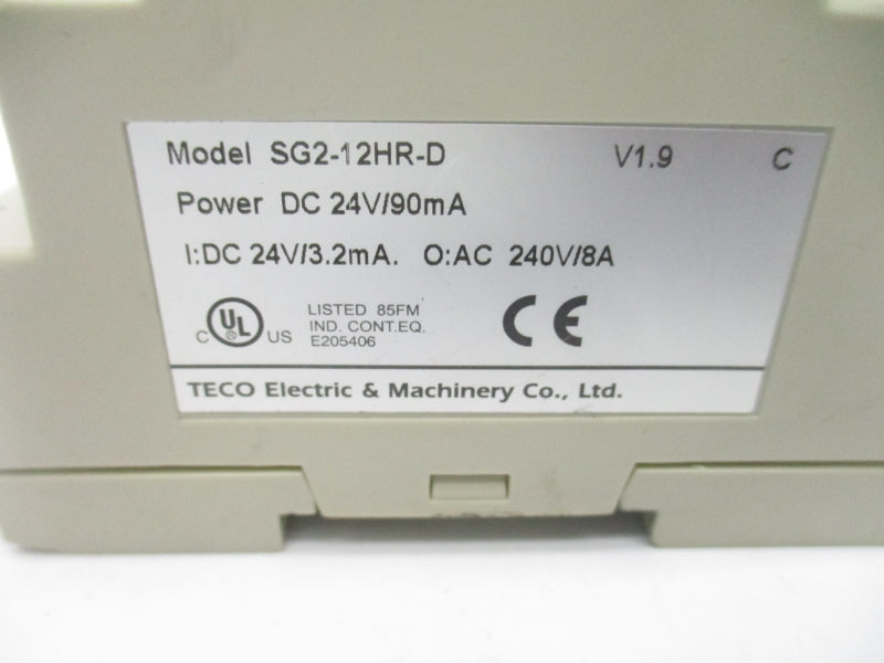 TECO SG2-12HR-D 240V 8A NSNP