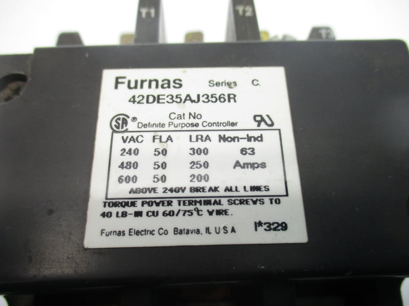 FURNAS ELECTRIC 42DE35AJ356R SER. C 24V 63A UNMP