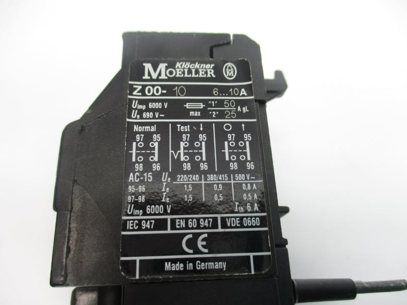 KLOCKNER MOELLER Z00-10 6000V 6-10A NSNP