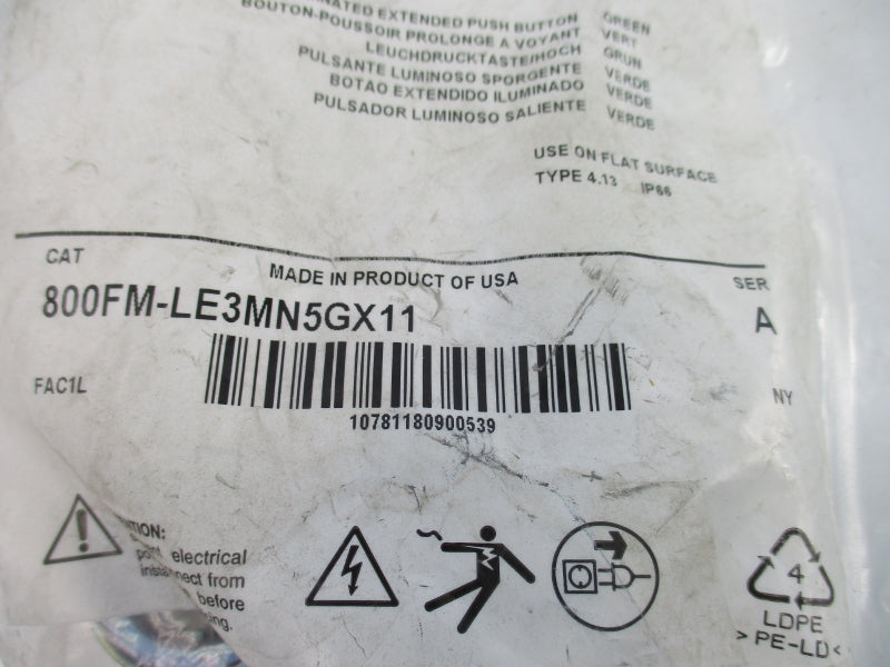 ALLEN BRADLEY 800FM-LE3MN5GX11 SER. A NSMP