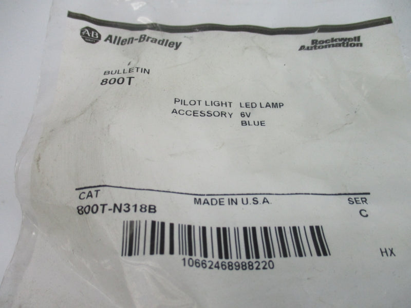 ALLEN BRADLEY 800T-N318B SER. C 6V NSMP