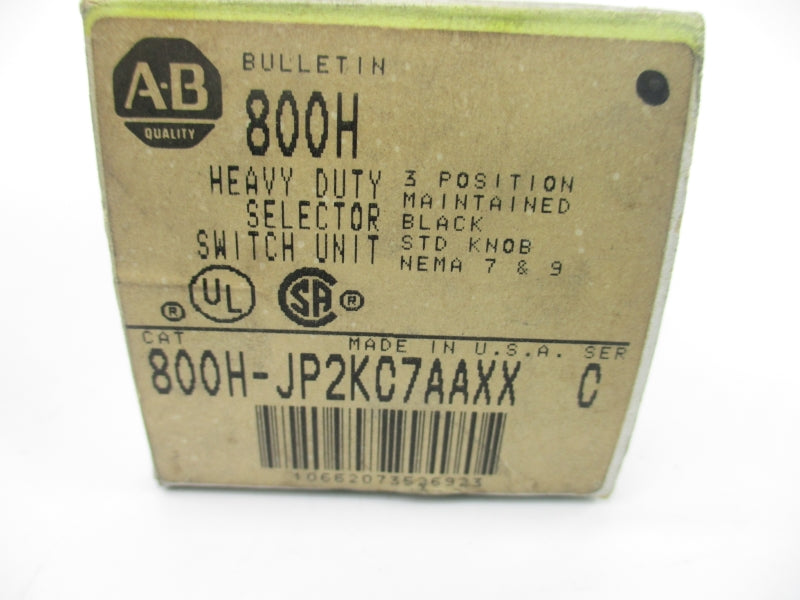 ALLEN BRADLEY 800H-JP2KC7AAXX SER. C (BK/YL) NSMP