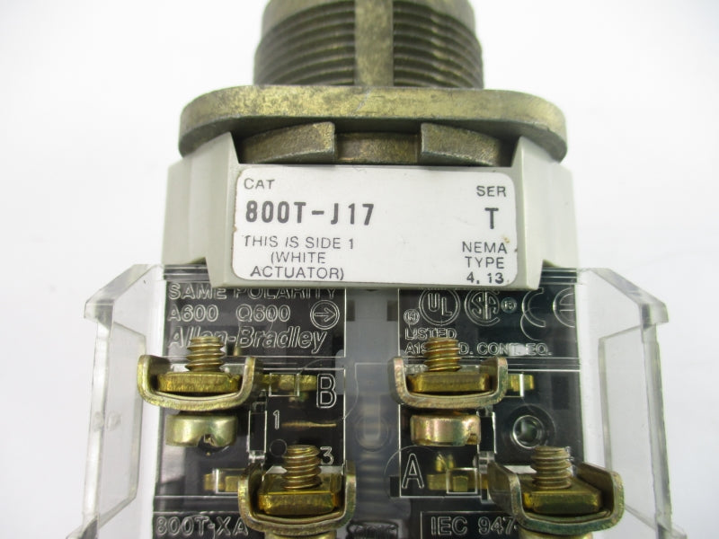 ALLEN BRADLEY 800T-J17 SER. T (AS PICTURED) NSNP