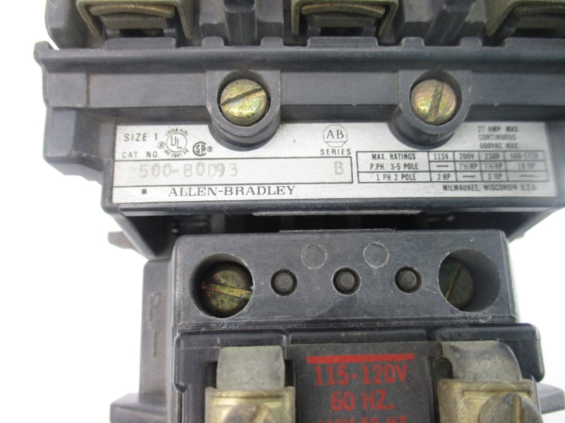 ALLEN BRADLEY 500-BOD93 SER. B 110/115-120V 27A NSNP